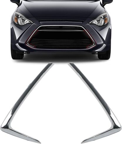 زوج واحد من الحواف الجانبية للشبكة الأمامية من COOL STAR متوافق مع Toyota Yaris 2016-2020 Yaris iA 2017-2018 متوافق مع Scion iA 2016 يستبدل 53123WB001 TO1046102 53124WB001 TO1047102 in Kuwait