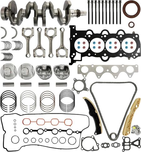 G4FD 1.6 Engine Rebuild Overhaul Kit Crankshaft Piston Connecting Rod Bearing Set Timing Chain Kit Head Gasket Set Fit For Hyundai Accent Veloster Kia Rio Soul Forte Forte5 1.6L 2012-2019 23110-2B610 in Saudi Arabia