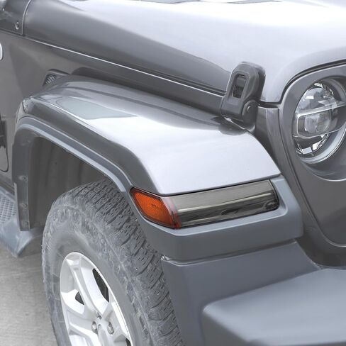 for Jeep Turn Signal Covers Front Side Turn Light Eyebrow Light Lamp Cover fit for Jeep Wrangler JL JLU Gladiator JT 2018+ Exterior Accessories in Kuwait
