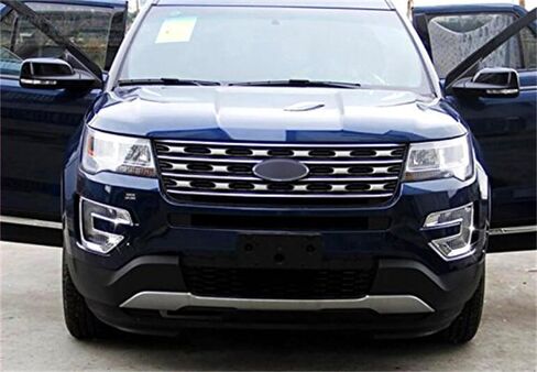 for Ford Explorer 2016 2017 Chrome Exterior Front Fog Lamp Cover Trim ABS Car Accessories 2pcs in Kuwait