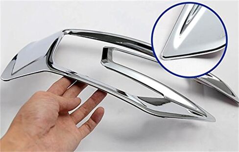for Ford Explorer 2016 2017 Chrome Exterior Front Fog Lamp Cover Trim ABS Car Accessories 2pcs in Kuwait