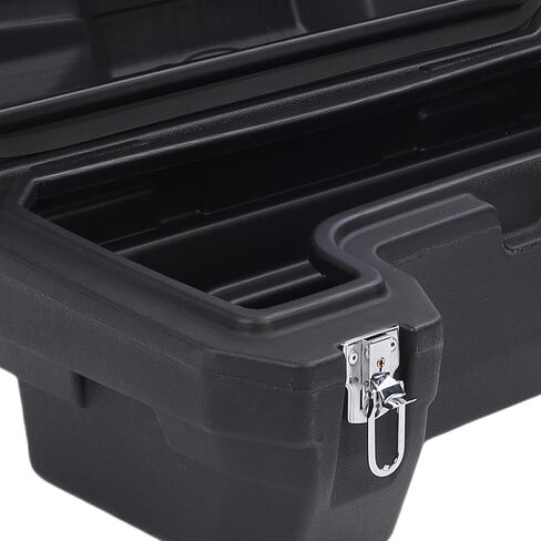 ATV Rear Storage Box ATV Tail Box Rear Luggage 55L Large Capacity Rain Proof Dust Proof Cargo Locking Reflective Strips Backrest for Most ATVs UTVs in Kuwait