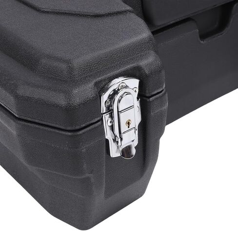 ATV Rear Storage Box ATV Tail Box Rear Luggage 55L Large Capacity Rain Proof Dust Proof Cargo Locking Reflective Strips Backrest for Most ATVs UTVs in Kuwait