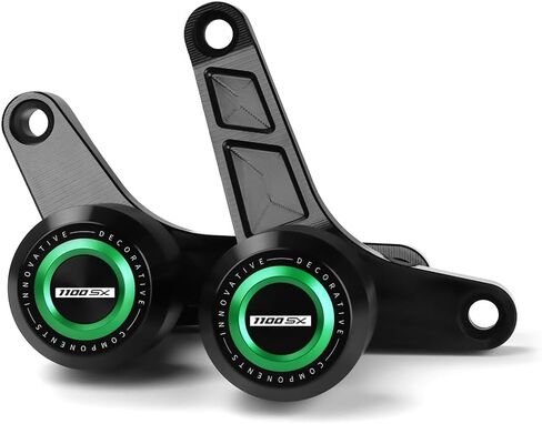 Motorcycle Frame Sliders Falling Protection CNC Compatible with Ninja 1100SX ABS/ABS SE 2025 Crash Protector Pad Engine Fairing Guards Ninja1100SX Ninja 1100SX Accessories (Green) in Saudi Arabia