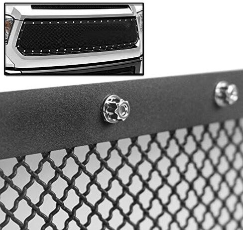Upper Rivet Stainless Steel Mesh Grille Grill Insert Compatible with 2014-2016 Toyota Tundra in Saudi Arabia