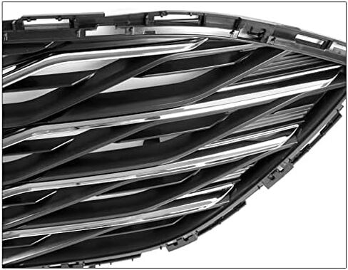 Mesh Front Bumper Lower Grille Grill Insert Black w/Chrome Trim Compatible with 2019-2020 Chevy Malibu in Saudi Arabia