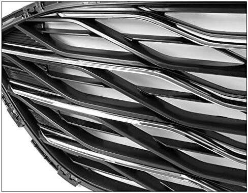 Mesh Front Bumper Lower Grille Grill Insert Black w/Chrome Trim Compatible with 2019-2020 Chevy Malibu in Saudi Arabia