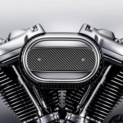 Kustom Cycle Parts Carbon Fiber Look Cleaner Cover Insert. Replaces Stock Harley Davidson M8 / 114 Insert. in Kuwait