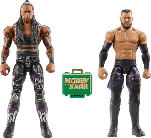 Mattel WWE Main Event Championship Showdown 2-Pack Action Figures & Accessories، السلسلة #20 Damian Priest & Finn Balor مجموعة قابلة للتجميع in Kuwait