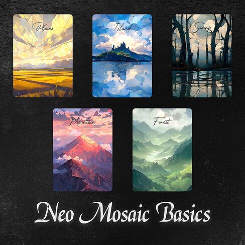 Proxy Cards for Magic The Gathering, Alternative Custom Art DIY Cards, Neo Mosaic Basics, Normal in Saudi Arabia