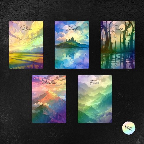 Proxy Cards for Magic The Gathering, Alternative Custom Art DIY Cards, Neo Mosaic Basics, Normal in Saudi Arabia