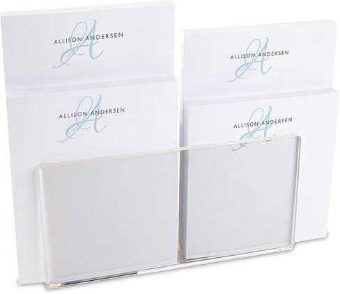 Current Snoopy's Typewriter Personalized Notepad Set with Holder - Set of 4 Note Pads, Acrylic Holder, Stationery Gift in Kuwait