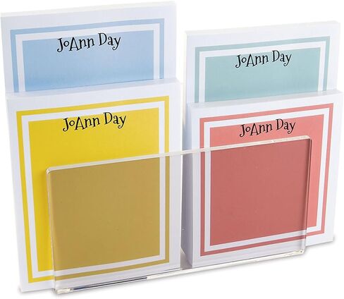Current Snoopy's Typewriter Personalized Notepad Set with Holder - Set of 4 Note Pads, Acrylic Holder, Stationery Gift in Kuwait