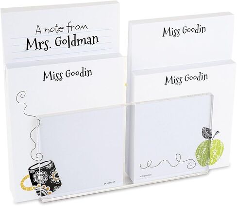 Current Snoopy's Typewriter Personalized Notepad Set with Holder - Set of 4 Note Pads, Acrylic Holder, Stationery Gift in Kuwait