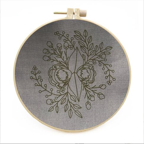 Meecaa Bird Flower Animal Embroidery Kit Starter Set, Hand Embroidery Set,Pattern Printed Cross Stitch Set for Beginner Adults, with Embroidery Hoop and Instructions (Bird 1) in Saudi Arabia