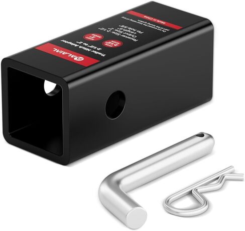 2.5 to 2 Inch Hitch Reducer Sleeve for Ram 2500 3500 Accessories, Heavy-Duty Trailer Hitch Receiver Adapter with 5/8" Pin & Clip for Bike Racks, Cargo Carriers and Boat Trailers in Saudi Arabia
