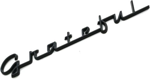 1x Grateful Car Badge Emblem 3D Decal Perfect for Cars, Trucks, Motorcycles, Windows, Doors, and Flat Surfaces (Chrome) in Saudi Arabia