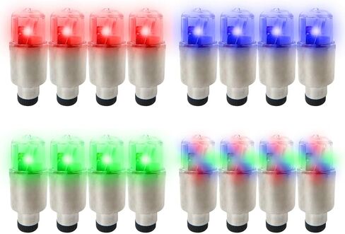 16PCS Car Auto Wheel Tire Tyre Air Valve Stem LED Light Caps Cover Accessories in Saudi Arabia