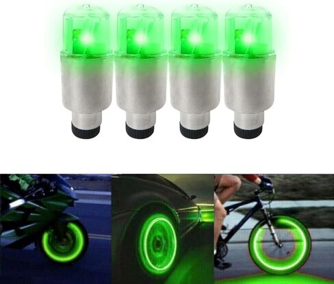 16PCS Car Auto Wheel Tire Tyre Air Valve Stem LED Light Caps Cover Accessories in Saudi Arabia