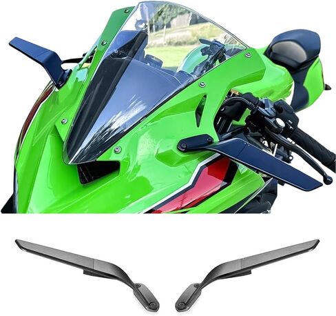 For Ninja ZX4R zx4r ZX4RR zx4rr ZX6R zx6r Ninja 636 Motorcycle Rear View MirrorsAdjustable invisible Mirror Compatible with in Saudi Arabia