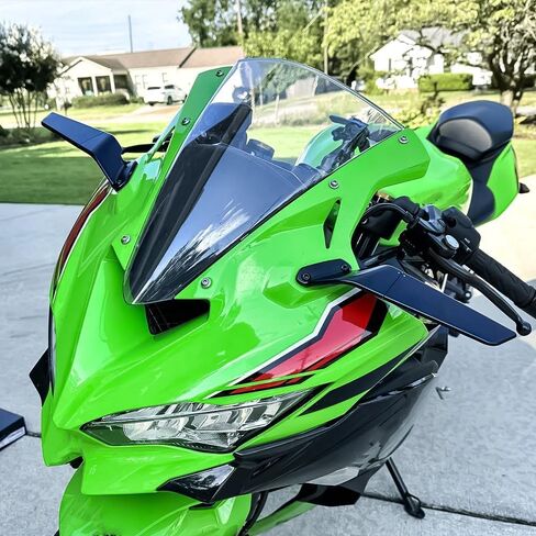 For Ninja ZX4R zx4r ZX4RR zx4rr ZX6R zx6r Ninja 636 Motorcycle Rear View MirrorsAdjustable invisible Mirror Compatible with in Saudi Arabia