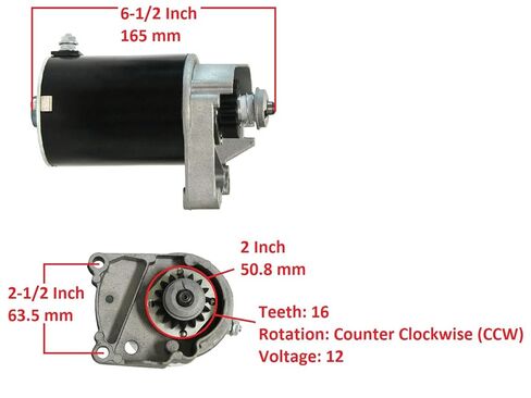 Starter Motor for Briggs and Stratton 42D707 42D777 42E707 42E777 Engine Starter in Saudi Arabia