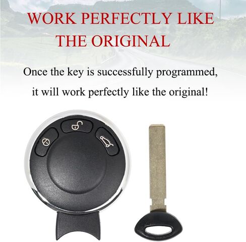 استبدال MechanMagic Smart Key Fob يناسب Mini Cooper Countryman Paceman 2006 2007 2008 2009 2010 2011 2012 2013 2014 KR55WK49333 جهاز التحكم عن بعد للدخول بدون مفتاح in Kuwait