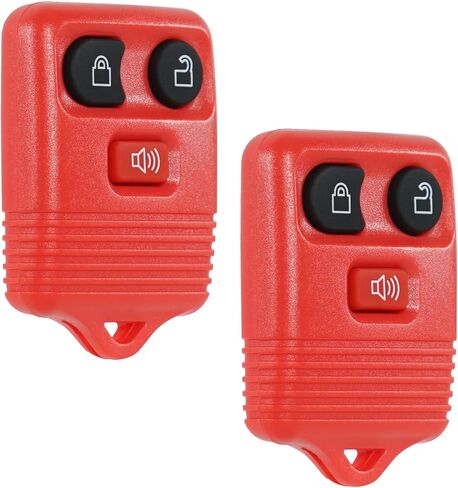 SUPALAND Key Fob دخول بدون مفتاح يناسب 1998-2016 Ford F150 F250 F350 Ranger Explorer Expedition Escape Excursion E150 Freestar Lincoln Mazda Remote Control استبدال CWTWB1U345 أحمر 3 أزرار in Kuwait
