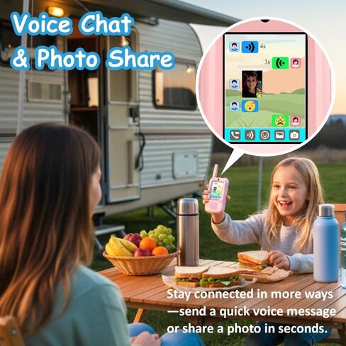 2026 Upgraded Video Walkie Talkies for Kids, Video Intercom Featuring with Camera, Video Voice Chat, Emoji Messaging, Voice-Changing Modes, for Children Boys & Girls, 2 Pack (Blue) in Saudi Arabia