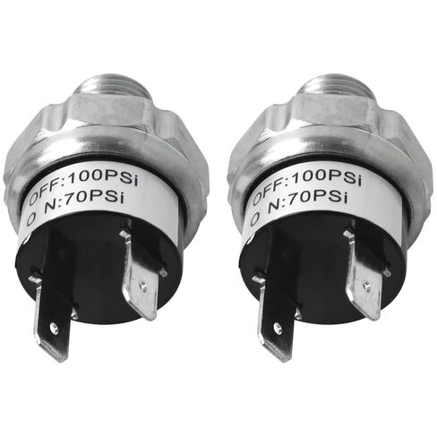 Air Pressure Switch 70-100 PSI Pressure Switch 1/4"-18 NPT 24V 12V Pressure Switch Air Compressor Pressure Switch 100PSI Pressure Controller 70PSI Low Pressure Switch in Saudi Arabia