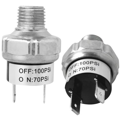 Air Pressure Switch 70-100 PSI 1/4"-18 NPT DC 24V 12V Air Compressor 100PSI 70PSI in Saudi Arabia