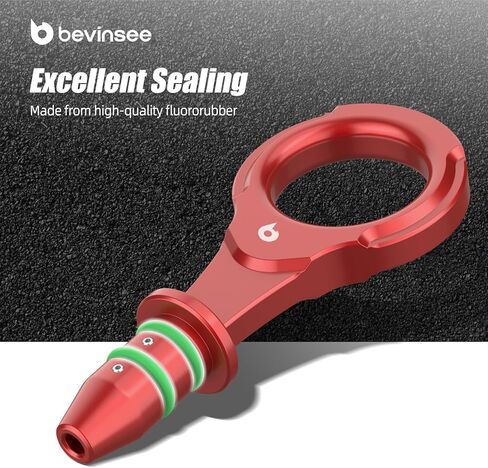 مقبض مقياس زيت الألومنيوم من Bevinsee متوافق مع A3 TT S3 Q3 متوافق مع 1.8/2.0L EA888 Gen.3 متوافق مع VW Golf 7 GTI متوافق مع Passat، 06K 115 611 AB، 06K-115-611-AB، أحمر in Kuwait