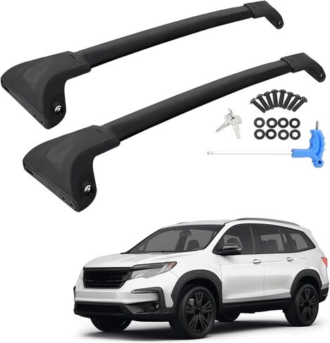 Car Roof Rack Cross Bars Compatible with 2016-2022 Honda Pilot (for Side Rails), Aluminum Lockable Roof Cross Bars for Kayak Bike Rooftop Cargo Carrier Bag Basket Luggage in Saudi Arabia