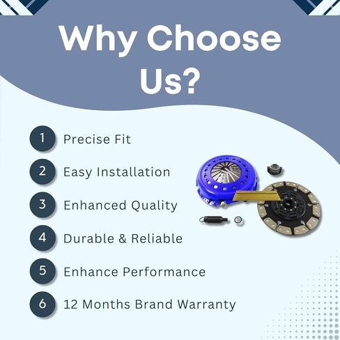 EFT Stage 3 Clutch Kit for 2005-2016 Dodge Ram 2500, 3500 With 5.9L, 6.7L Turbo Diesel Engine - Performance Upgrade for Maximum Torque Capacity & Smooth Engagement - 12 Month Brand Warranty in Kuwait