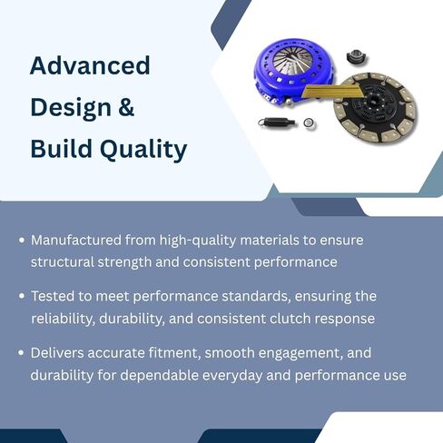 EFT Stage 3 Clutch Kit for 2005-2016 Dodge Ram 2500, 3500 With 5.9L, 6.7L Turbo Diesel Engine - Performance Upgrade for Maximum Torque Capacity & Smooth Engagement - 12 Month Brand Warranty in Kuwait