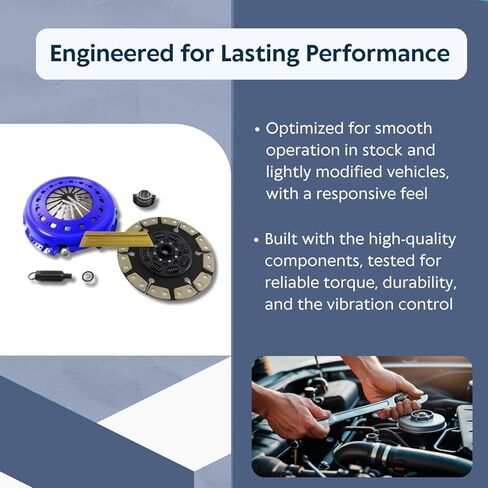 EFT Stage 3 Clutch Kit for 2005-2016 Dodge Ram 2500, 3500 With 5.9L, 6.7L Turbo Diesel Engine - Performance Upgrade for Maximum Torque Capacity & Smooth Engagement - 12 Month Brand Warranty in Kuwait