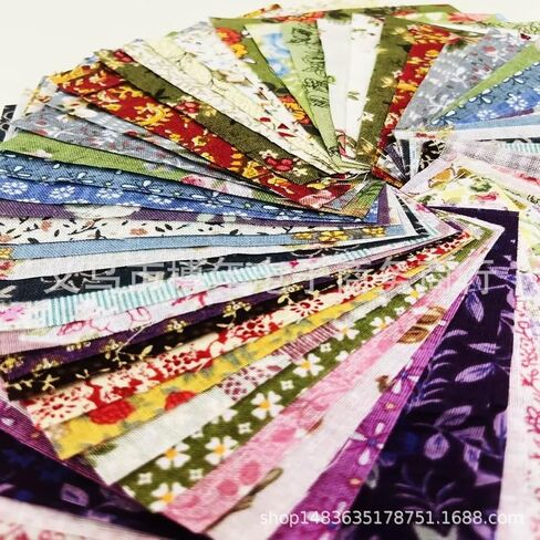 50PCS 5" x 5" Floral 100% Precut Cotton Fabric Squares Random Style - Pre-Cut 5x5 Inch Pink Fabric Quilting Squares for Sewing,Charm Packs for Quilting Assorted Patterns in Kuwait