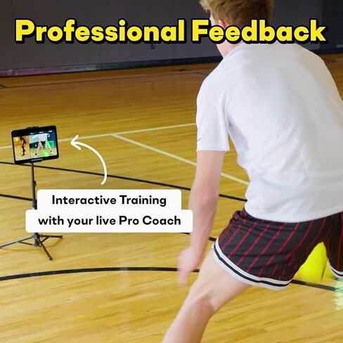 DribbleUp Smart Basketball Starter Pack – At-Home Basketball Training System for with App-Based Virtual Coach, Real-Time Feedback | Dribble Up Premium Composite Leather, Indoor/Outdoor in Saudi Arabia