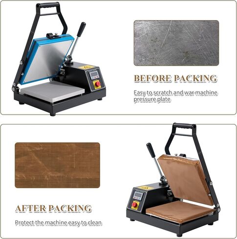 2 Pcs Wrap Cover for Heat Press Platen 15x15 inch,Non-Stick Teflon Sheets for Sublimation Machines, Reusable High Temperature Protective Wrap to Prevent Residue, Ink Stains, and Scratches in Saudi Arabia