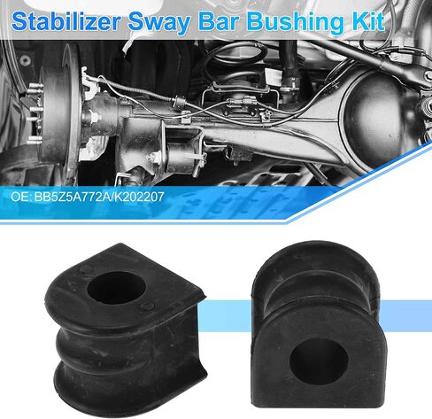 No.BB5Z5A772A/K202207 الخلفي الأيسر الخلفي الأيمن مثبت Sway Bar جلبة عدة لفورد اكسبلورر 2015-2019 طقم تعليق مطاطي أسود 2 قطعة in Kuwait