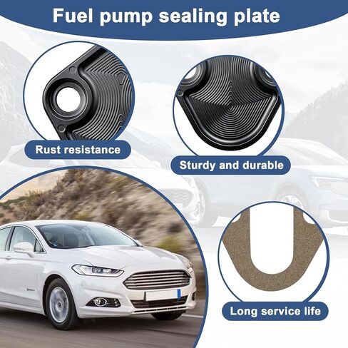 قطعة بديلة صغيرة لمجموعة لوحة كتلة مضخة الوقود Ford SB، لوحة مضخة الوقود مع حشية ومسامير (أسود GH-81276) مضخات الوقود الكهربائية in Kuwait