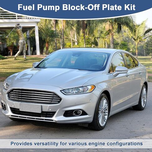 قطعة بديلة صغيرة لمجموعة لوحة كتلة مضخة الوقود Ford SB، لوحة مضخة الوقود مع حشية ومسامير (أسود GH-81276) مضخات الوقود الكهربائية in Kuwait