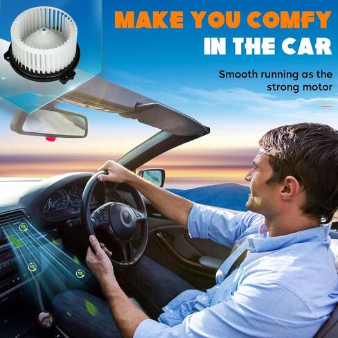 HVAC Heater Blower Motor with AC Fan Assembly Compatible with Jeep Grand Cherokee 1991-2001 Blower Motor Air Conditioner with 700011 5015860AA 5012701AB in Kuwait