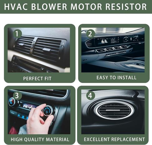 13503201 HVAC Blower Motor Resistor for Chevy Silverado 1500 Equinox Cruze Malibu Tahoe Suburban for GMC Sierra 1500 Terrain Yukon DG9Z-19E624-A Blower Speed Motor Control Module/Resistor in Saudi Arabia
