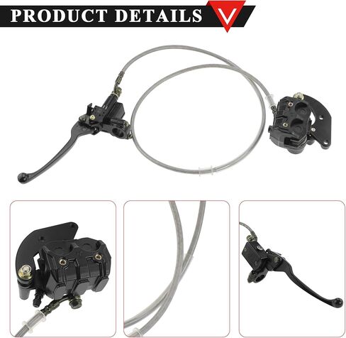 PRO BAT Hydraulic Front Disc Brake Caliper System with Extra Brake Pad for 150cc 200cc 250cc Pit Trail Dirt Bike in Kuwait