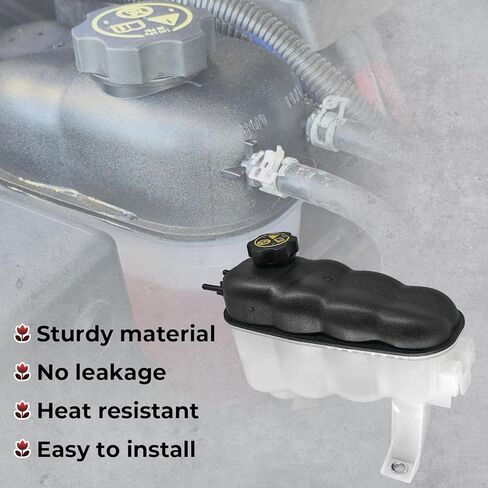 603-973 Coolant Expansion Reservoir Tank with Cap – Compatible with 2014-2020 Chevy Silverado 1500 2500 Suburban Tahoe / GMC Sierra 1500 Yukon / Cadillac Escalade – Replace 22856231 3014134 in Saudi Arabia