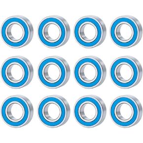 RC Repair Parts Compatible with Tamiya RC Car Truck Upgrade Modification Replacement Parts Accessories 12Pcs Metal Sealed Bearing in Kuwait