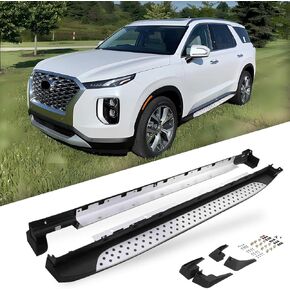 Side Steps fit for Hyundai Palisade 2020 2021 2022 2023 2024 SE SEL Calligraphy Limited Running Board Nerf Bar Accessories w/Mud Flaps(No Drilling Required) in Kuwait
