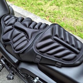 REVXON Motorcycle Seat Cushion for Kawasaki Vulcan 900 Classic/Custom/Vulcan 900 Classic LT/SE, Breathable 3D Air Mesh Motorcycle Seat Pad Shock Absorbing for Long Ride Comfort in Kuwait
