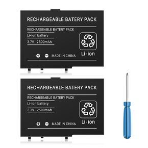 2-Packs DS Lite Battery, USG-003/USG-001 2500mAh Replacement Battery for Nintendo DS Lite, NDS Lite, NDSL Game Player with Tool Kit(Not for DSi, DSi XL, DSi LL) in Kuwait